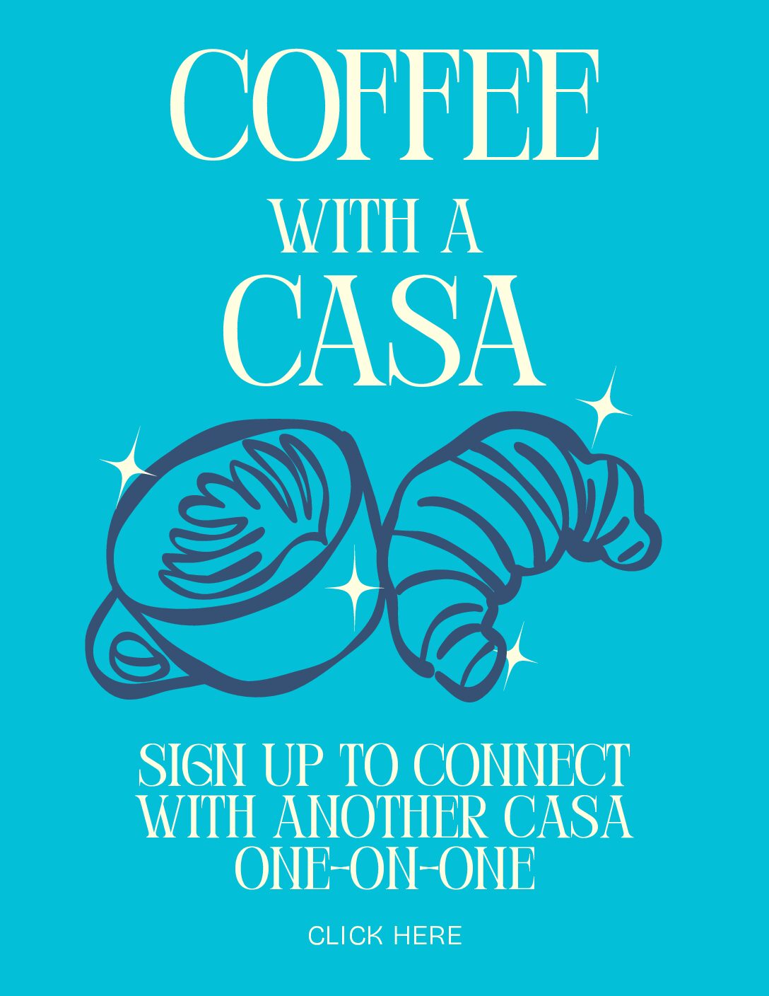 Coffee with a CASA promo