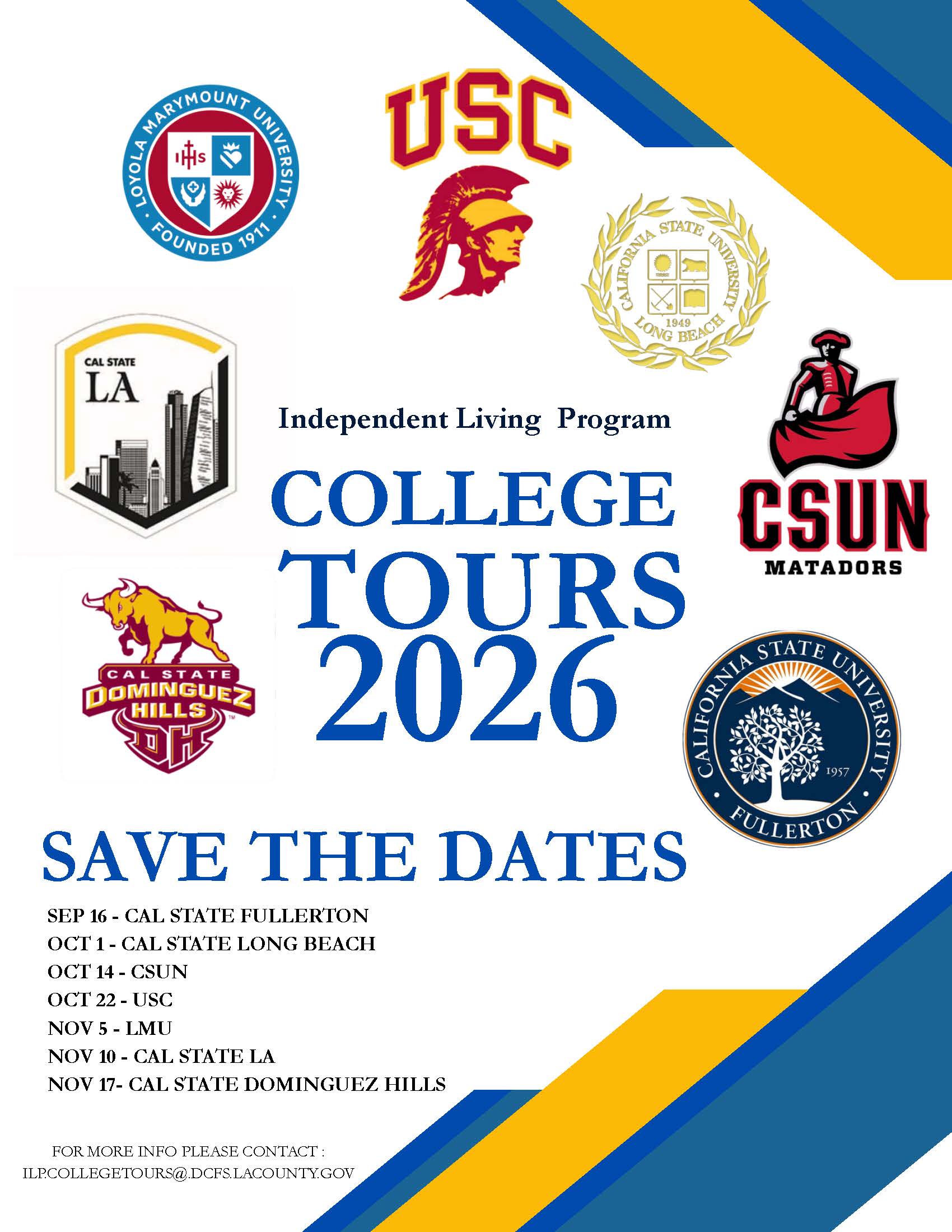 2026 College Tour Flyer with Links 8.24.26